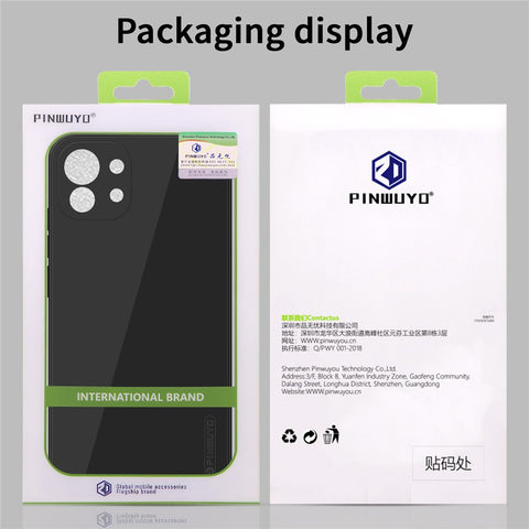 PINWUYO Flexible Silicone Cell Phone Case Cover Protector for Xiaomi Mi 11