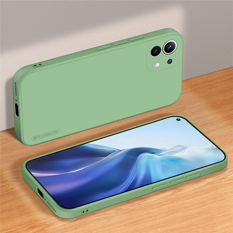 PINWUYO Flexible Silicone Cell Phone Case Cover Protector for Xiaomi Mi 11