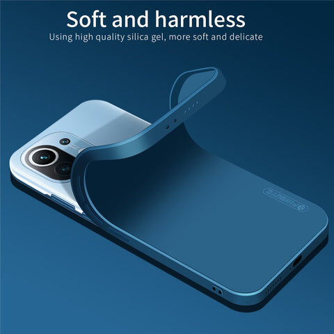 PINWUYO Flexible Silicone Cell Phone Case Cover Protector for Xiaomi Mi 11