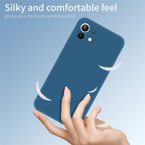 PINWUYO Flexible Silicone Cell Phone Case Cover Protector for Xiaomi Mi 11