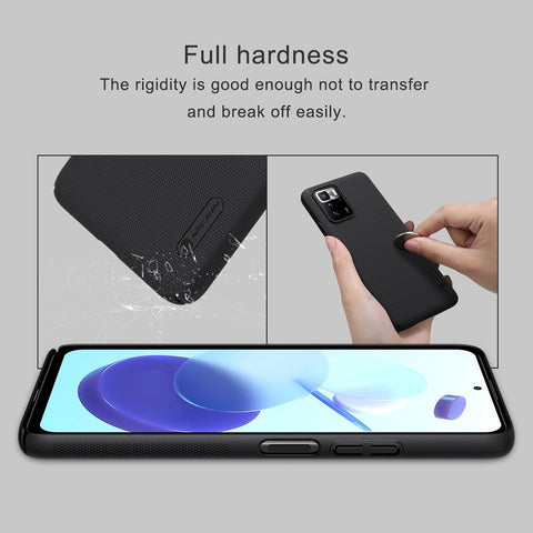 NILLKIN Frosted Shield Wear Resistant Matte Surface Hard PC Phone Cover Case for Xiaomi Redmi Note 10 Pro 5G