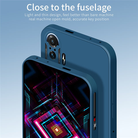 PINWUYO Soft Silicone Cell Phone Case Cover Protector for Xiaomi Redmi K40 Gaming