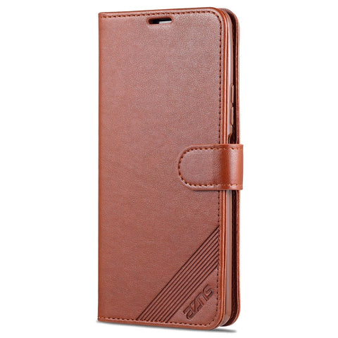 AZNS Full Protection Wallet Leather Stand Case for Xiaomi Redmi Note 10 Pro 4G (Global) / Note 10 Pro 4G (India) / Note 10 Pro Max