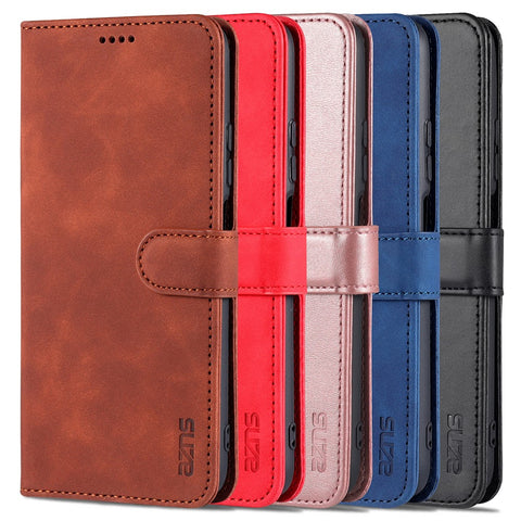 AZNS All-round Wallet Stand Design PU Leather Phone Cover Case for Xiaomi Redmi 9T/9 Power/Note 9 4G (Qualcomm Snapdragon 662)/Poco M3