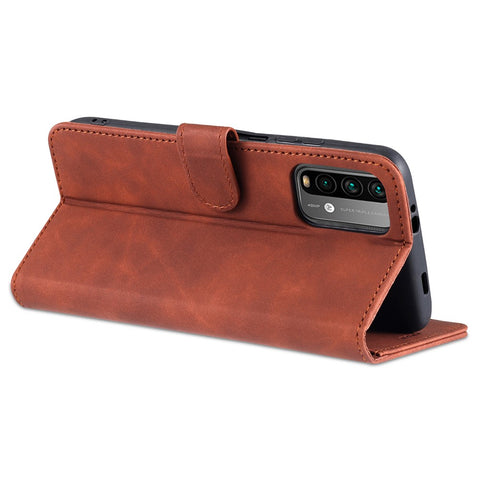 AZNS All-round Wallet Stand Design PU Leather Phone Cover Case for Xiaomi Redmi 9T/9 Power/Note 9 4G (Qualcomm Snapdragon 662)/Poco M3