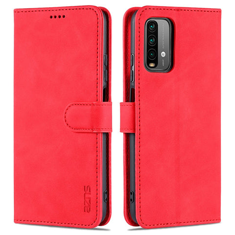 AZNS All-round Wallet Stand Design PU Leather Phone Cover Case for Xiaomi Redmi 9T/9 Power/Note 9 4G (Qualcomm Snapdragon 662)/Poco M3