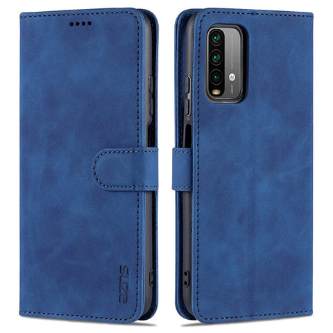 AZNS All-round Wallet Stand Design PU Leather Phone Cover Case for Xiaomi Redmi 9T/9 Power/Note 9 4G (Qualcomm Snapdragon 662)/Poco M3