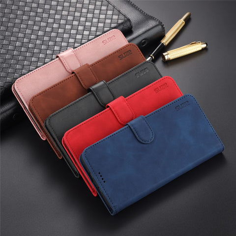 AZNS PU Leather Wallet Design All-round Protection Phone Stand Cover Case for Xiaomi Redmi K40/K40 Pro/Mi 11i/Poco F3