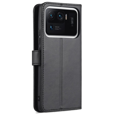 AZNS Wallet Case PU Leather Shock-Absorbent Bumper Stand Magnetic Closure Flip Folio Cover for Xiaomi Mi 11 Ultra