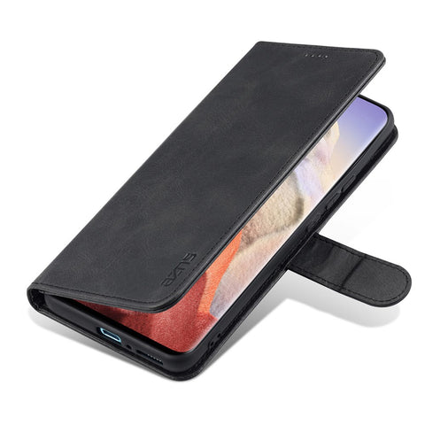 AZNS Wallet Case PU Leather Shock-Absorbent Bumper Stand Magnetic Closure Flip Folio Cover for Xiaomi Mi 11 Ultra