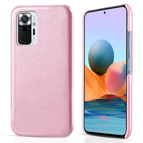 KSQ Crazy Horse Texture Phone Case Anti Scratch Leather Coated PC Shell for Xiaomi Redmi Note 10 Pro 4G (India) / Note 10 Pro 4G (Global) / Note 10 Pro Max