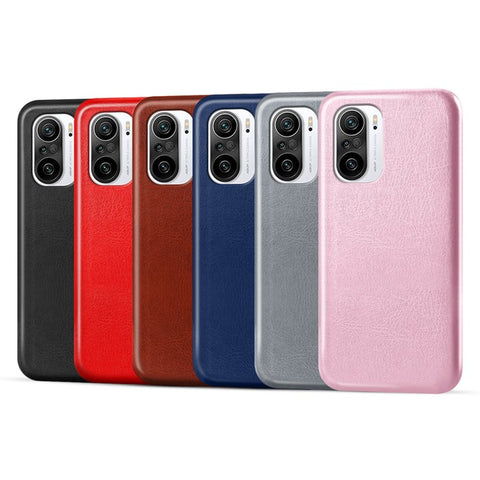 KSQ PU Leather + PC Phone Case Crazy Horse Texture Mobile Protective Cover for Xiaomi Mi 11i / Mi 11X Pro / Poco F3 / Redmi K40 / K40 Pro / K40 Pro+