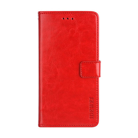 IDEWEI Crazy Horse Texture Flip Leather Phone Stand Case Cover with Wallet for Xiaomi Redmi K40 Gaming/Poco F3 GT