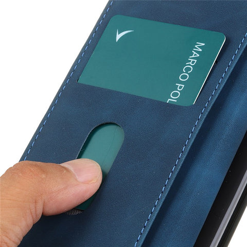 KHAZNEH Retro Style PU Leather Wallet Flip Folio Stand Cover with Wallet for Xiaomi Poco X3 GT/Redmi Note 10 Pro 5G (China)