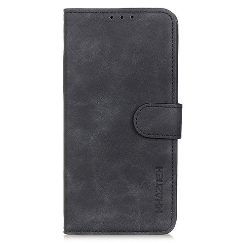 KHAZNEH Vintage Style Leather Wallet Phone Protection Case with Stand Design for Xiaomi Redmi 10 4G (2021)