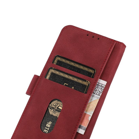 KHAZNEH Magnetic Closure PU Leather Cell Phone Cover Case with Wallet Stand for Xiaomi Redmi Note 11 4G (MediaTek)/Redmi 10 4G/Redmi 10 2022 4G/10 Prime