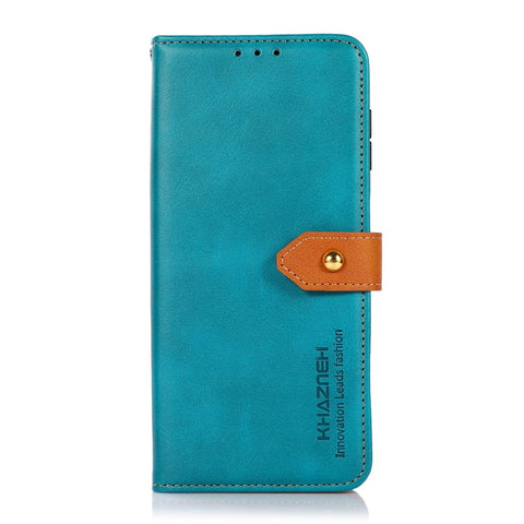 KHAZNEH Phone Leather Wallet Stand Design Cover Case with Golden Magnetic Clasp for Xiaomi Redmi Note 11 4G (MediaTek)/Redmi 10 4G/Redmi 10 2022 4G/10 Prime