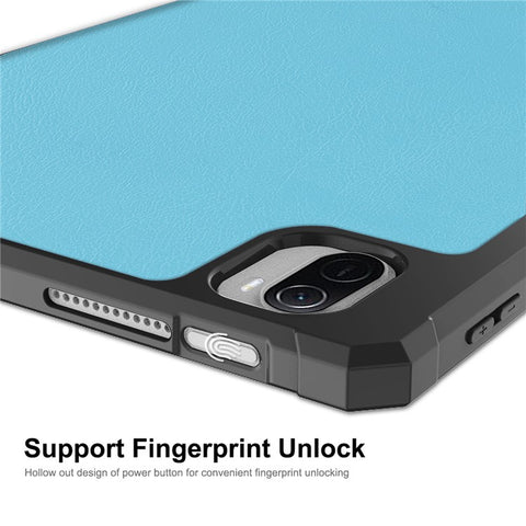 ENKAY HAT PRINCE Stylish Anti-Fall Auto Wake/Sleep Tri-fold Stand PU Leather + TPU Tablet Case Shell with Pen Slot for Xiaomi Pad 5/5 Pro