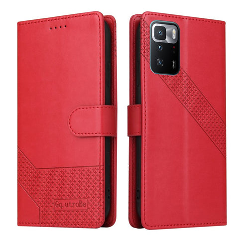 GQ.UTROBE 009 Series Multi-function Card Slot Phone Cover Leather Wallet Phone Case with Stand for Xiaomi Redmi Note 10 Pro 4G (Global)/Note 10 Pro 4G (India)/Note 10 Pro Max