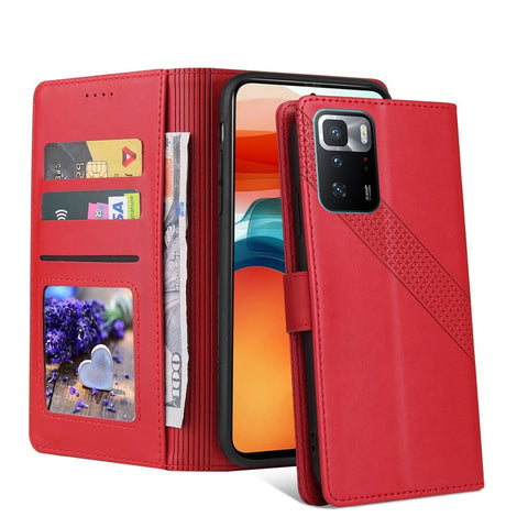 GQ.UTROBE 009 Series Multi-function Card Slot Phone Cover Leather Wallet Phone Case with Stand for Xiaomi Redmi Note 10 Pro 4G (Global)/Note 10 Pro 4G (India)/Note 10 Pro Max