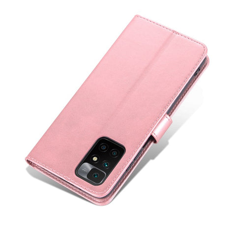 AZNS Leather Wallet Stand Phone Case Flip Card Slots Protected Fully Phone Shell for Xiaomi Redmi 10 4G (2021)/Redmi 10 2022 4G/Redmi Note 11 4G (MediaTek)/Redmi 10 Prime
