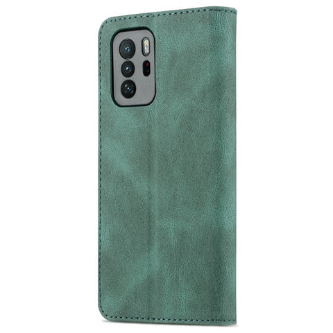 AZNS Shockproof Anti-Drop Wallet Design Phone Case Flip Phone Cover with Stand for Xiaomi Redmi Note 10 Pro 5G (China)/Poco X3 GT