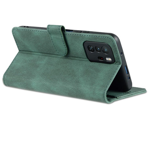 AZNS Shockproof Anti-Drop Wallet Design Phone Case Flip Phone Cover with Stand for Xiaomi Redmi Note 10 Pro 5G (China)/Poco X3 GT