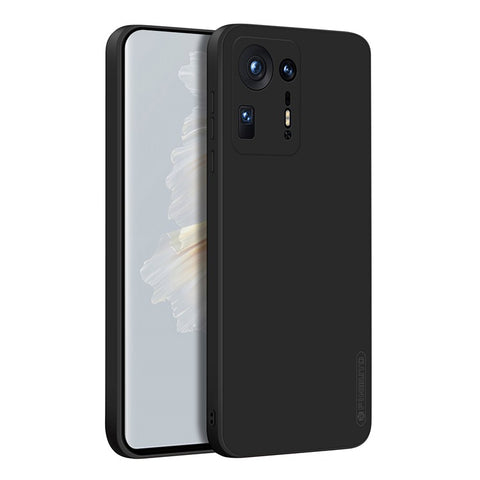 PINWUYO Soft Silicone Lightweight Fiber Flocking Lining Precise Cutouts Shockproof Protective Phone Case for Xiaomi Mix 4