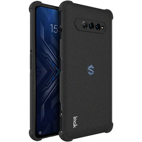 IMAK Four Corners Airbag Design Matte TPU Shock-Absorbing Protection Cover with Screen Protector for Xiaomi Black Shark 4 / 4 Pro