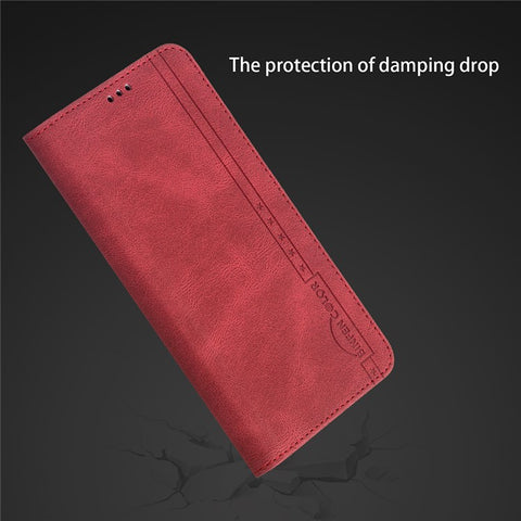 BINFEN COLOR Auto-absorbed Shockproof Scratch Resistant Anti-swiping Design TPU + PU Leather Phone Case Stand Cover for Xiaomi Redmi Note 9 Pro Max / Redmi Note 9 Pro / Redmi Note 9S