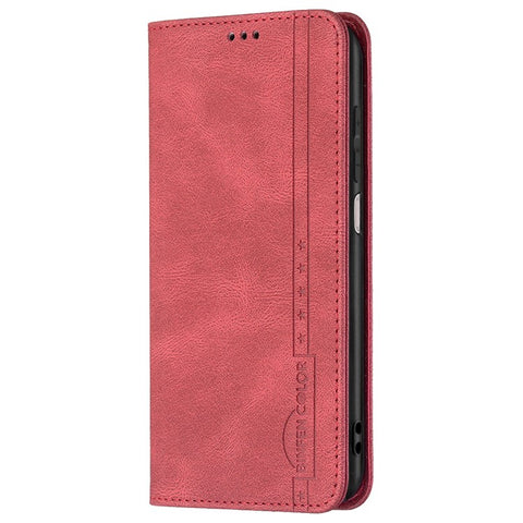 BINFEN COLOR Auto-absorbed Shockproof Scratch Resistant Anti-swiping Design TPU + PU Leather Phone Case Stand Cover for Xiaomi Redmi Note 9 Pro Max / Redmi Note 9 Pro / Redmi Note 9S