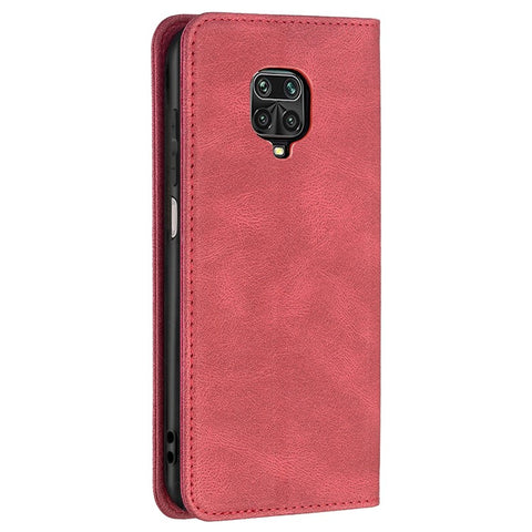 BINFEN COLOR Auto-absorbed Shockproof Scratch Resistant Anti-swiping Design TPU + PU Leather Phone Case Stand Cover for Xiaomi Redmi Note 9 Pro Max / Redmi Note 9 Pro / Redmi Note 9S