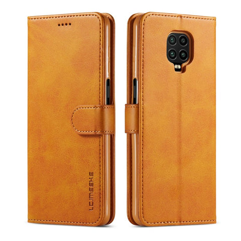 LC.IMEEKE PU Leather Wallet Stand Protective Phone Cover Case for Xiaomi Redmi Note 10 Lite