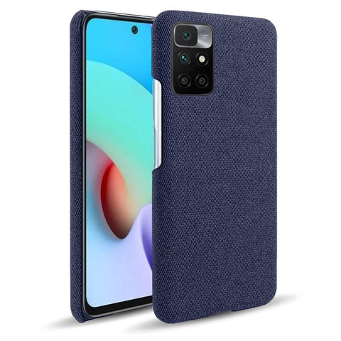 Phone Cover Well-Protected Cloth Coated Plastic Phone Case for Xiaomi Redmi Note 11 4G (MediaTek) / 10 4G (2021) / 10 2022 4G
