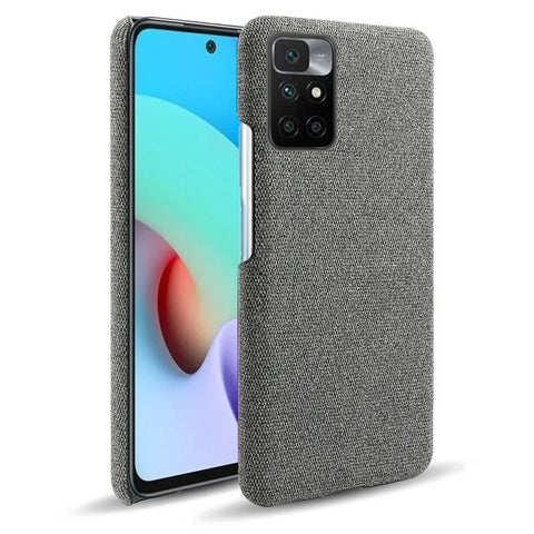 Phone Cover Well-Protected Cloth Coated Plastic Phone Case for Xiaomi Redmi Note 11 4G (MediaTek) / 10 4G (2021) / 10 2022 4G