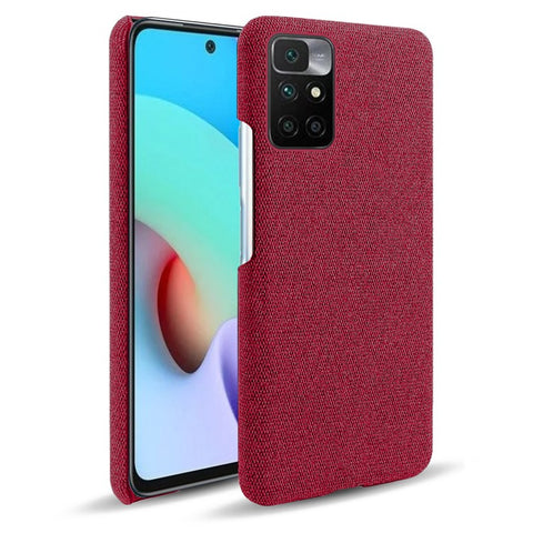 Phone Cover Well-Protected Cloth Coated Plastic Phone Case for Xiaomi Redmi Note 11 4G (MediaTek) / 10 4G (2021) / 10 2022 4G