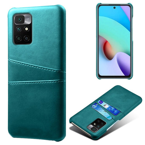 Stylish Lightweight PU Leather + PC Combo Hard Cover with Dual Back Card Slots for Xiaomi Redmi Note 11 4G (MediaTek) / 10 4G (2021) / 10 2022 4G