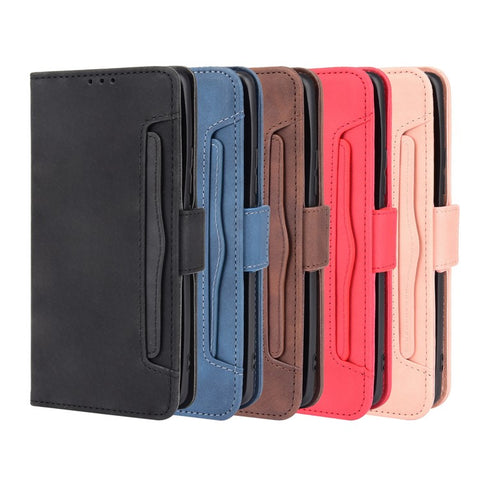 Flip Phone Case PU Leather Cover Multiple Card Slot Practical Wallet Stand Cellphone Protector for Xiaomi Civi