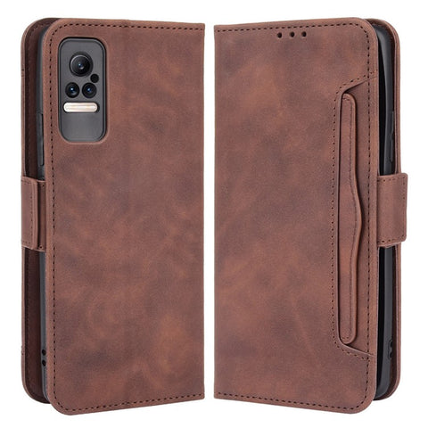 Flip Phone Case PU Leather Cover Multiple Card Slot Practical Wallet Stand Cellphone Protector for Xiaomi Civi