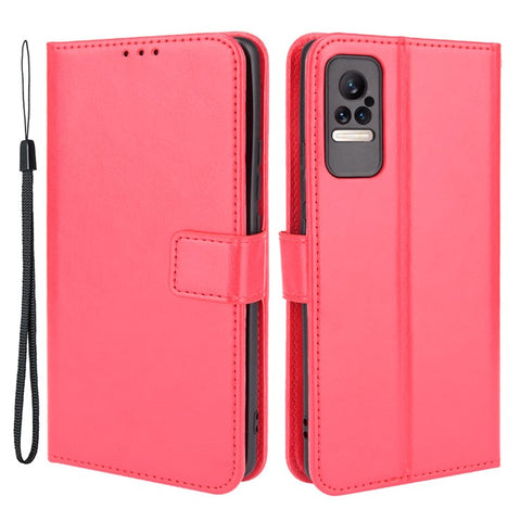 Crazy Horse Texture PU Leather Wallet Stand Mobile Phone Protective Case Cover for Xiaomi Civi