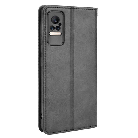 Fashionable Retro Textured Surface Shockproof Phone Leather Case Wallet Stand Cover for Xiaomi Civi