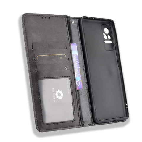 Fashionable Retro Textured Surface Shockproof Phone Leather Case Wallet Stand Cover for Xiaomi Civi