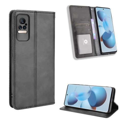 Fashionable Retro Textured Surface Shockproof Phone Leather Case Wallet Stand Cover for Xiaomi Civi