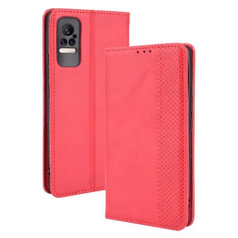Fashionable Retro Textured Surface Shockproof Phone Leather Case Wallet Stand Cover for Xiaomi Civi