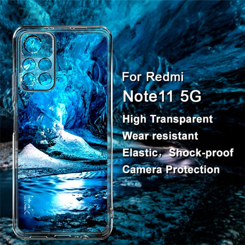 IMAK UX-5 Series Flexible TPU Anti-Scratch Transparent Clear Back Case for Xiaomi Redmi Note 11 5G (China) (MediaTek)/Redmi Note 11T 5G/Redmi Note 11S 5G/Redmi Note 11S 5G 5G