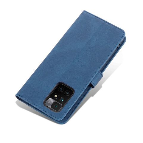 AZNS Wallet Stand Leather Case Folio Flip Phone Case Protector for Xiaomi Redmi Note 11 4G (MediaTek)/10 4G (2021)/10 2022 4G/10 Prime
