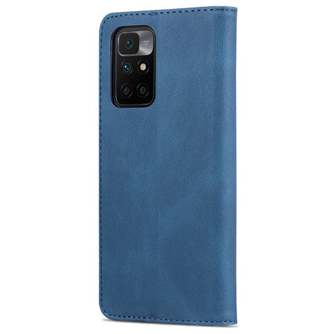 AZNS Wallet Stand Leather Case Folio Flip Phone Case Protector for Xiaomi Redmi Note 11 4G (MediaTek)/10 4G (2021)/10 2022 4G/10 Prime