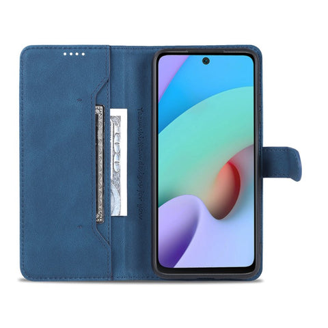 AZNS Wallet Stand Leather Case Folio Flip Phone Case Protector for Xiaomi Redmi Note 11 4G (MediaTek)/10 4G (2021)/10 2022 4G/10 Prime