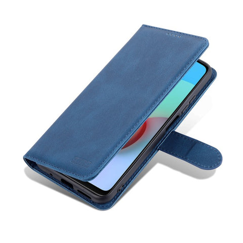 AZNS Wallet Stand Leather Case Folio Flip Phone Case Protector for Xiaomi Redmi Note 11 4G (MediaTek)/10 4G (2021)/10 2022 4G/10 Prime