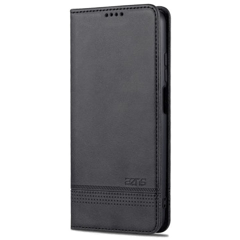AZNS Auto-absorbed Wallet Design PU Leather Shockproof Phone Stand Cover Case for Xiaomi Redmi Note 11 5G (China) (MediaTek)/Poco M4 Pro 5G